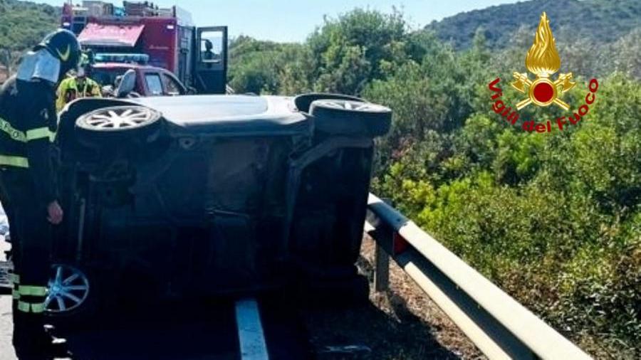 L'incidente fra Villamassargia e Uta (foto Mario Rosas)