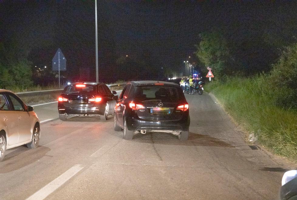 Modena Piromani lungo la tangenziale 