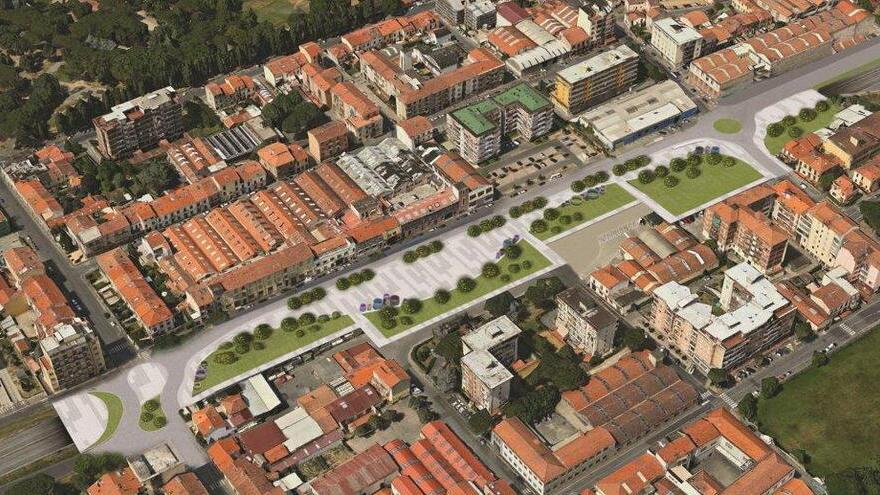 Il rendering del progetto del sottopasso del Soccorso, in superficie verrà realizzato un giardino