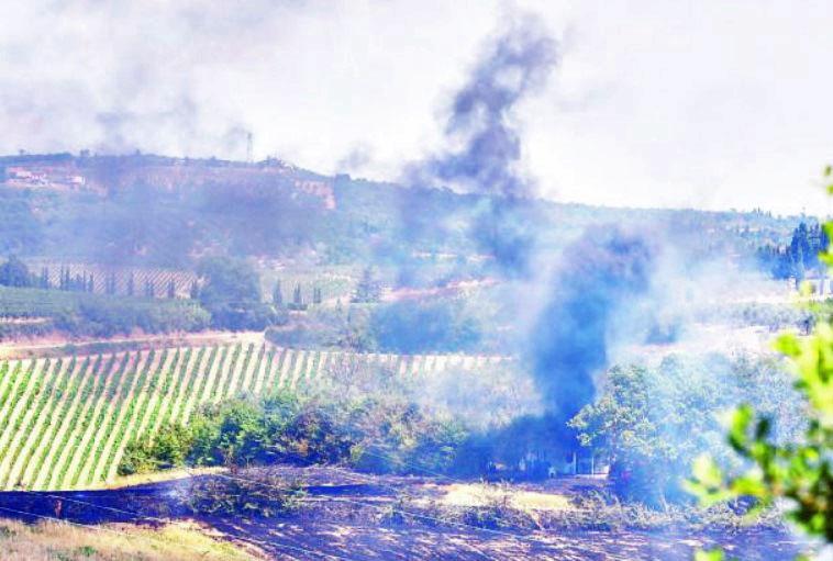 Incendio a Collegonzi. Il fuoco minaccia le case