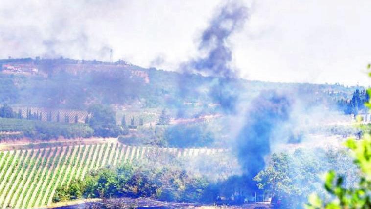 Incendio a Collegonzi. Il fuoco minaccia le case