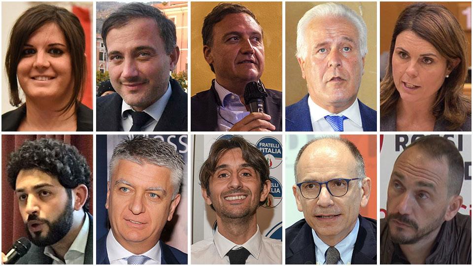 Alessandra Nardini, Giacomo Bugliani, Leonardo Marras, Eugenio Giani, Simona Bonafè, Andrea Barabotti, Massimo Mallegni, Giovanni Donzelli, Enrico Letta e Emiliano Fossi