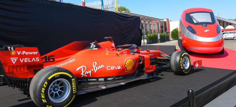 Maranello. Un treno al Museo Ferrari: Rosse partner di Frecciarossa