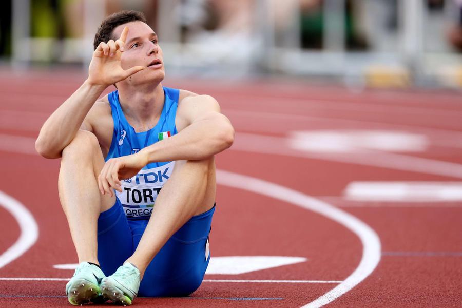 
	Filippo Tortu dopo la semifinale dei 200

