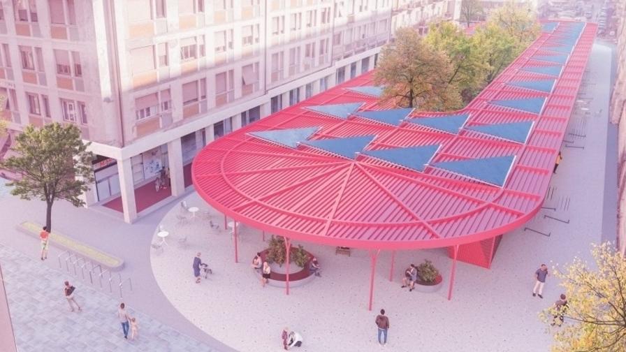 L'elaborato grafico che mostra come dovrebbero diventare i mercati di via Buontalenti e piazza Cavallotti