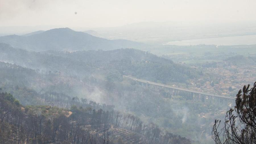 Incendio Massarosa Montigiano