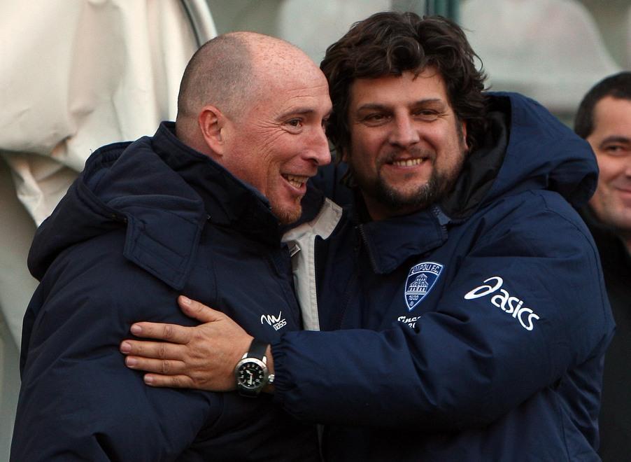 Rolando Maran e Silvio Baldini in un incrocio sul campo di qualche anno fa