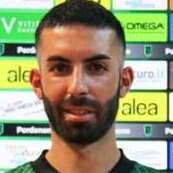 Il centrocampista algherese Daniele Giorico