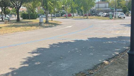 Resta vuoto a Tonfano il parcheggio dello scontro