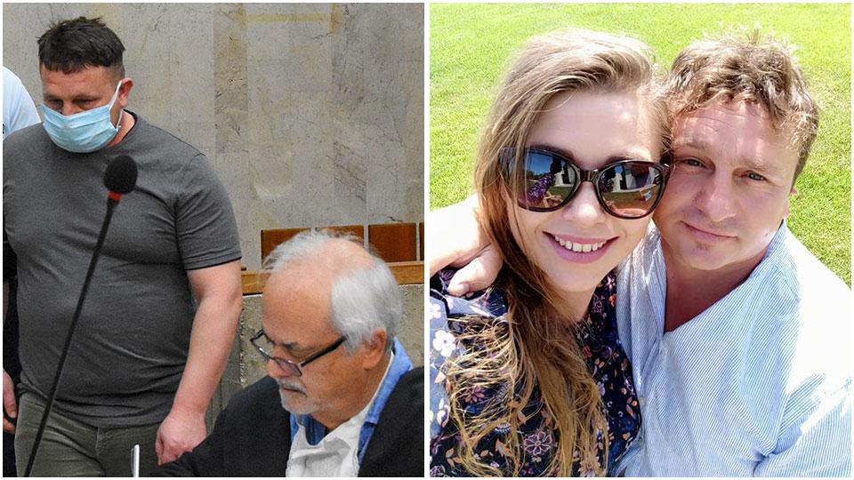 Adrian ieri con l’avvocato Malasoma e in un momento di felicità con Madalina