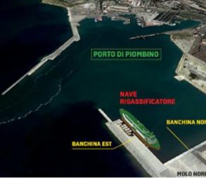 La collocazione della nave in darsena