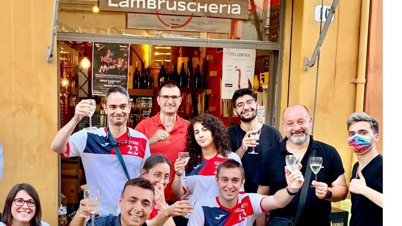 Modena Basket in carrozzina tra i tavoli