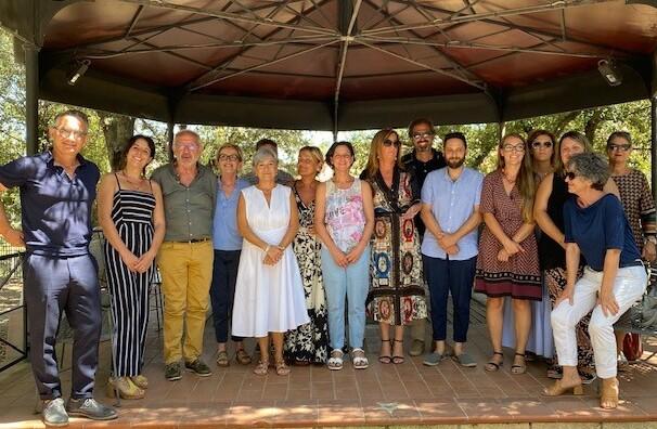 Un momento dell’incontro tra i vertici della Sds Valli Etrusche con gli assessori al Sociale dei 16 comuni e l’assessora regionale Spinelli