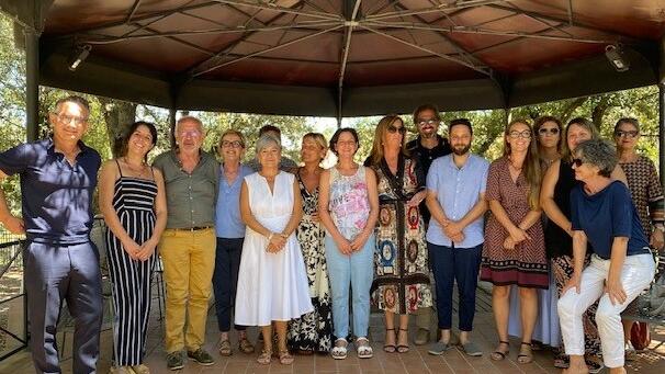 Un momento dell’incontro tra i vertici della Sds Valli Etrusche con gli assessori al Sociale dei 16 comuni e l’assessora regionale Spinelli