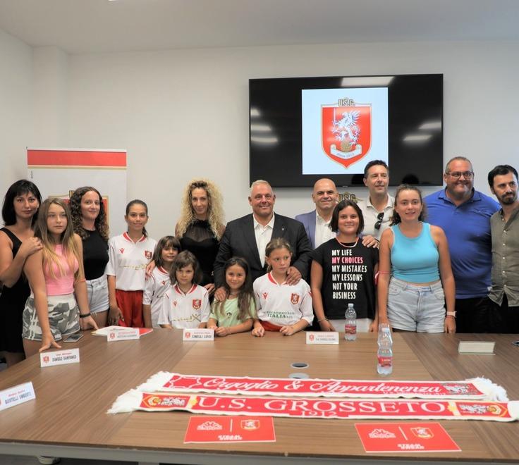 Un momento della presentazione dell’Us Grosseto Women