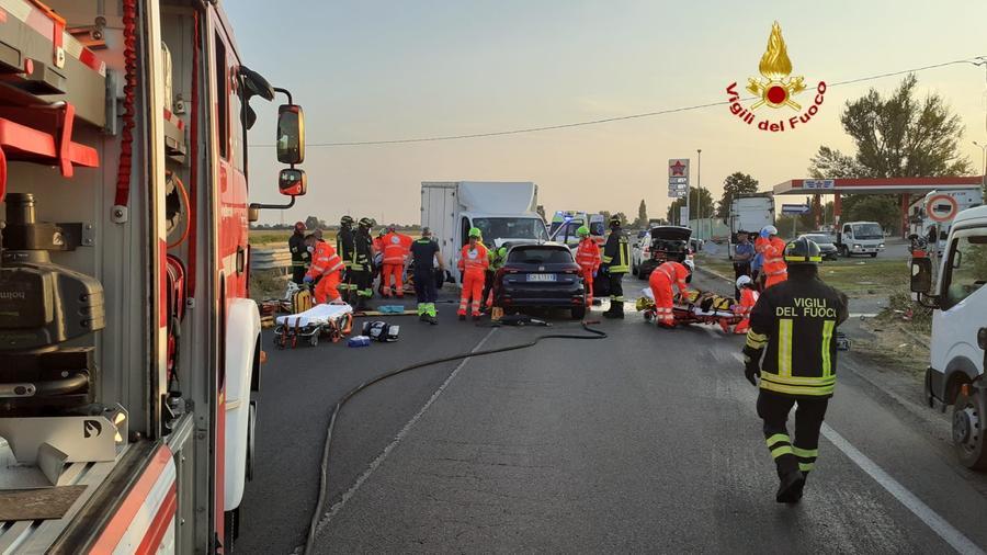 
	Forze dell'ordine in azione dopo lo scontro a Gattatico

