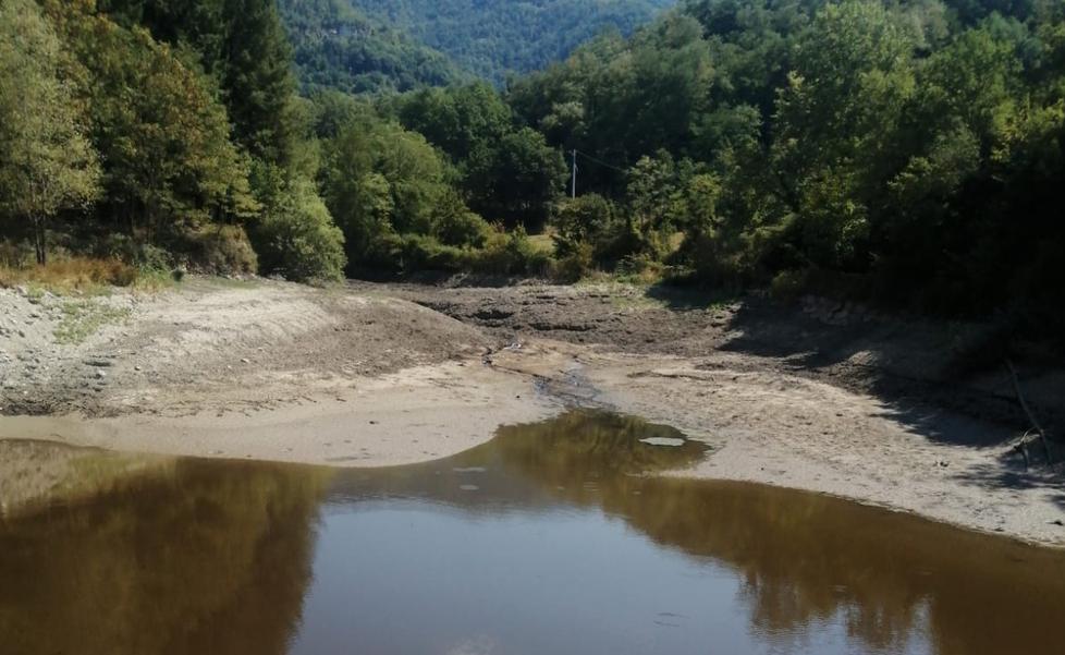 un’immagine dell’invaso della Marana a Bagnone