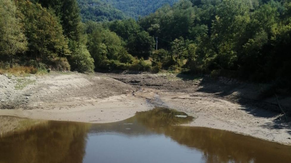 un’immagine dell’invaso della Marana a Bagnone