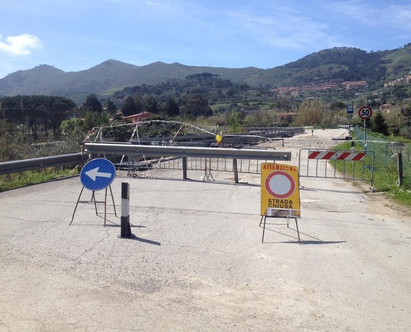 La strada del Piano di Rio chiusa al traffico