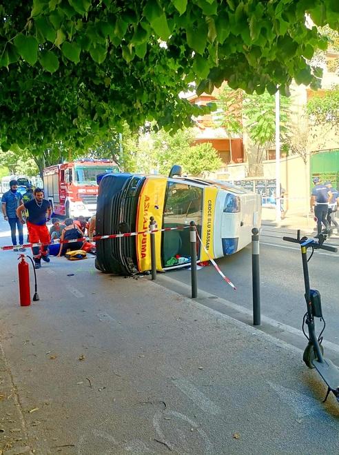 L'incidente di sabato 23 luglio all'incrocio tra viale Italia e via Amendola