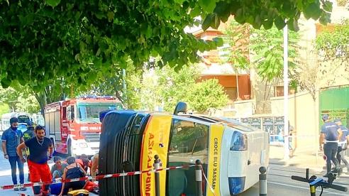 L'incidente di sabato 23 luglio all'incrocio tra viale Italia e via Amendola