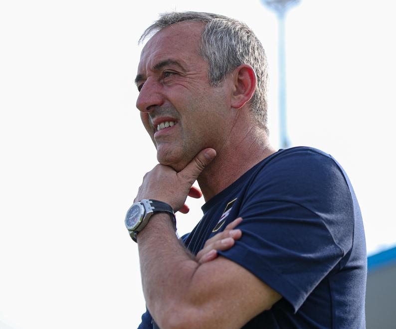 Il tecnico della Sampdoria Marco Giampaolo