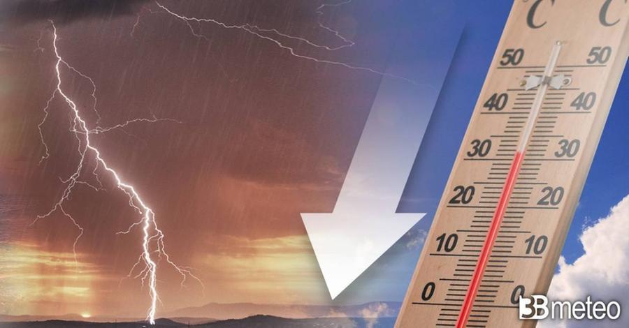 
	Dopo settimane di siccit&agrave; e caldo torrido possibili temporali nelle prossime ore e giorni

