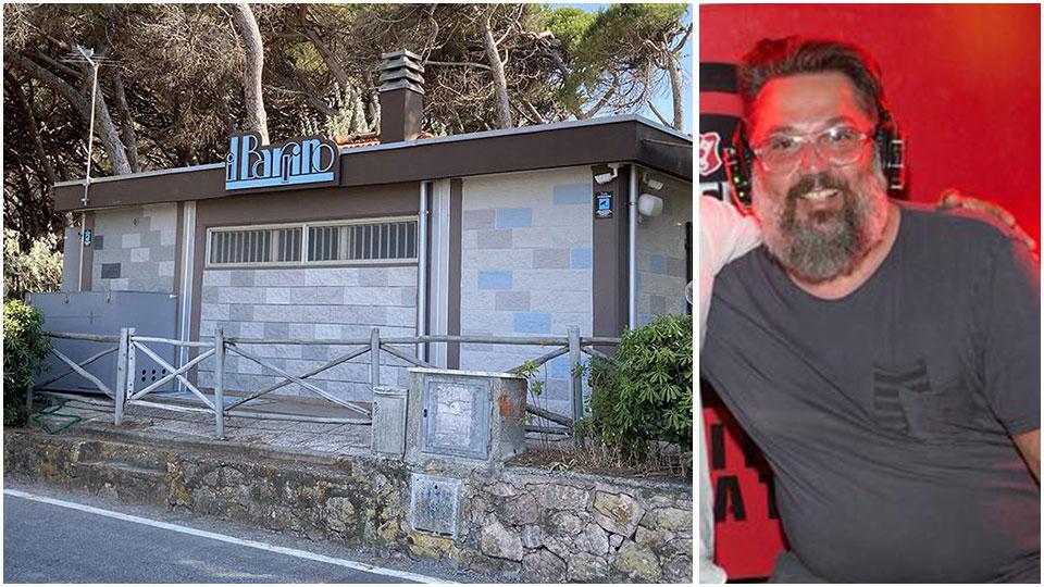 Il Barrino chiuso nella pineta di viale Galliano e il gestore Leone Picci
