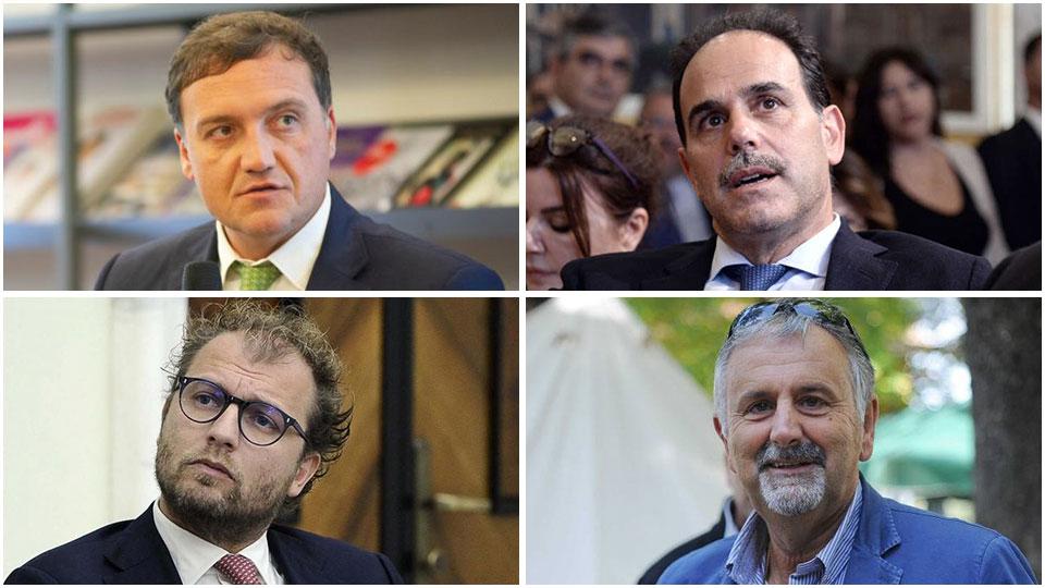 Alcuni dei big del Pd toscano che rischiano l’esclusione: Leonardo Marras, Andrea Marcucci, Vincenzo Ceccarelli e Luca Lotti