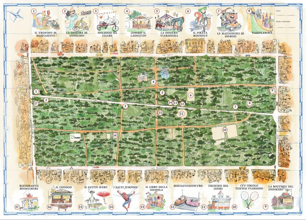 Viareggio, la mappa dei tesori della Pineta di Ponente nella guida turistica d’autore 