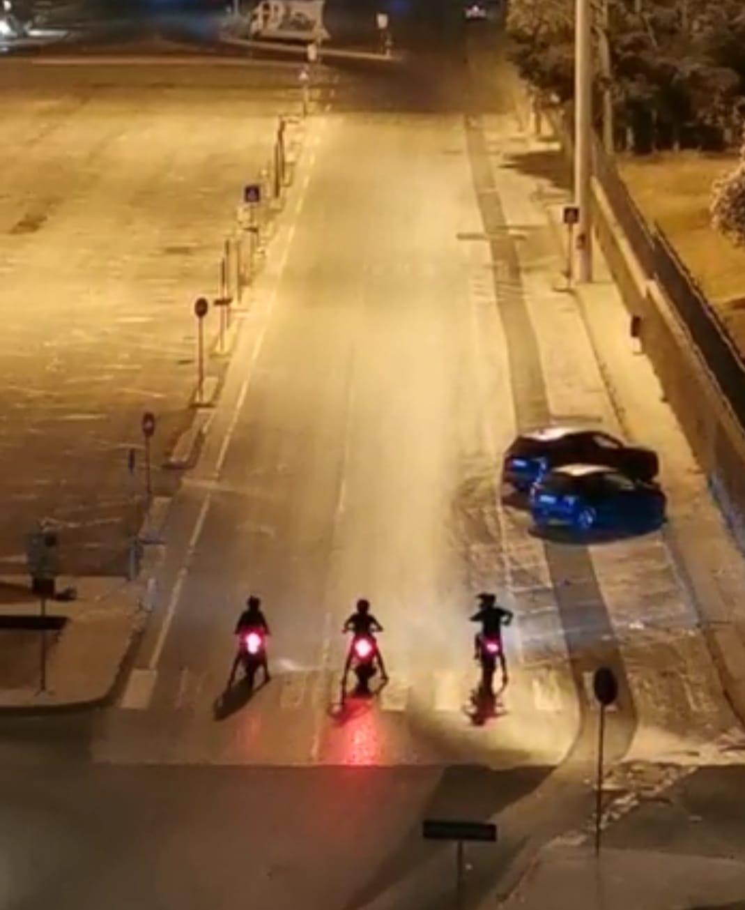 Piazzale Segni trasformato in pista notturna