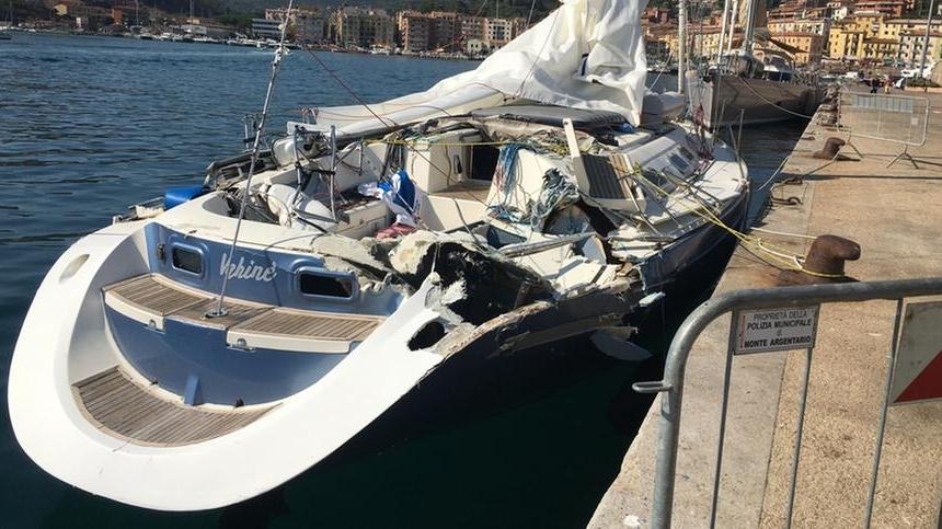 La barca a vela protagonista dello scontro