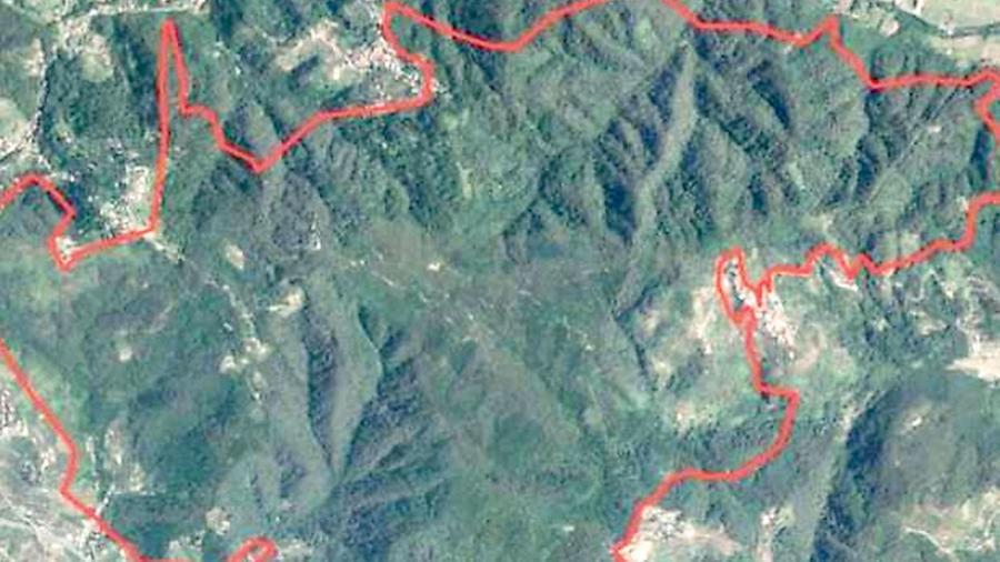 
	Il perimetro interessato dal recente incendio

