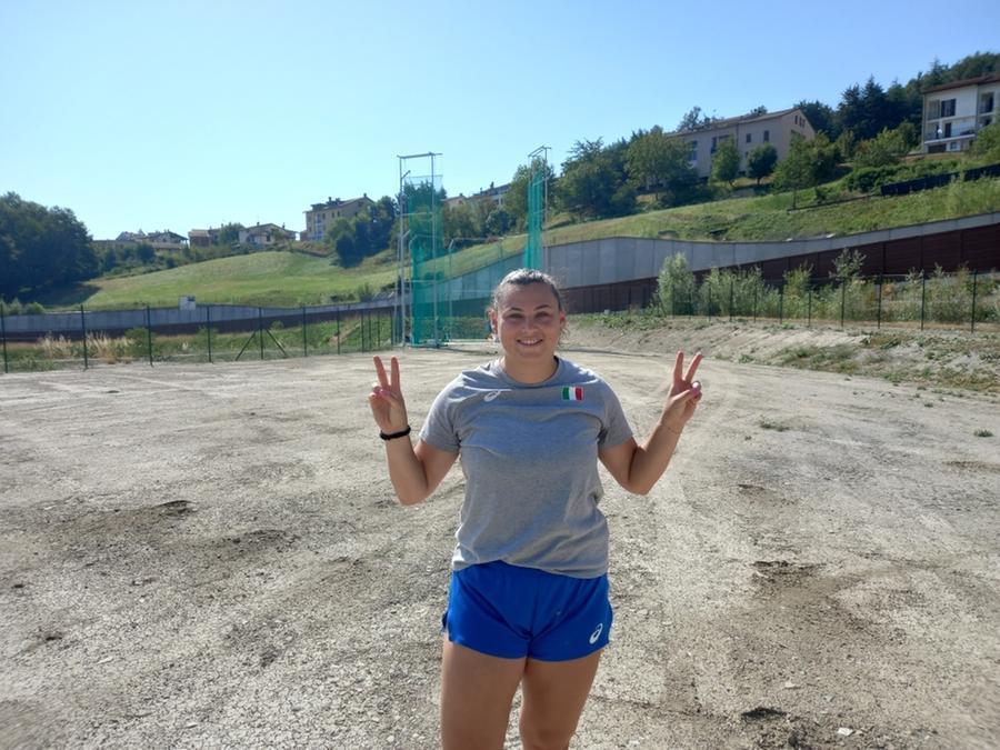 
	L&rsquo;azzurra Sara Fantini si sta allenando al Centro Coni di Castelnovo Monti

