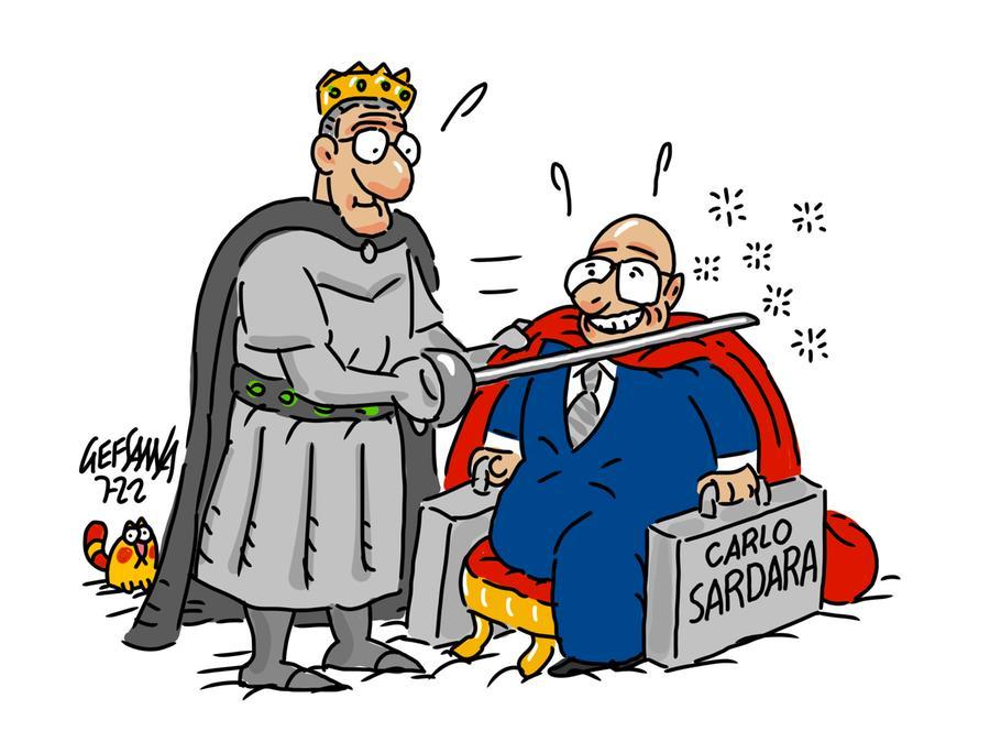 La vignetta di Gef: Sardara super assessore a Sassari