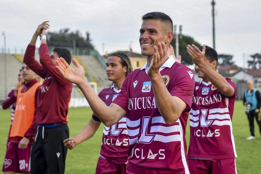 Michele Russo, difensore al secondo anno a Livorno dopo l’arrivo a gennaio nella scorsa stagione (foto Masini/Silvi)