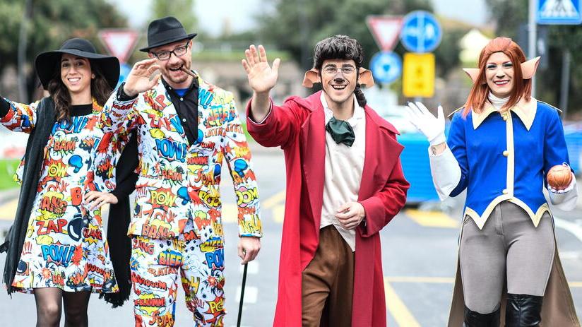Un gruppo di cosplayer nell’edizione 2019