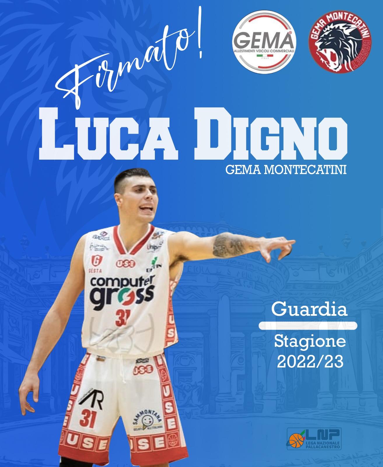 Luca Digno è un nuovo giocatore della Gema Montecatini