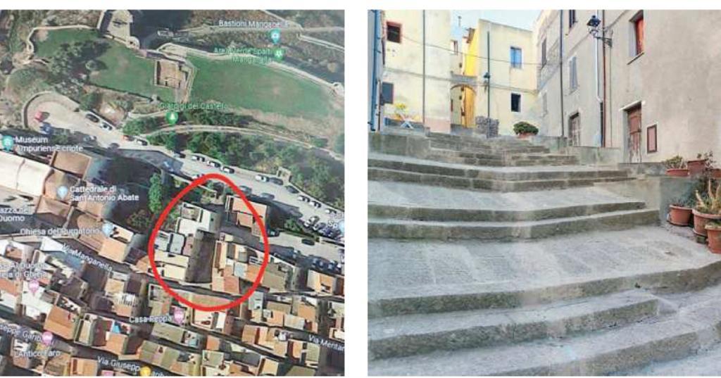 Il luogo dove si trovava la chiesa di Maria Maddalena a Castelsardo