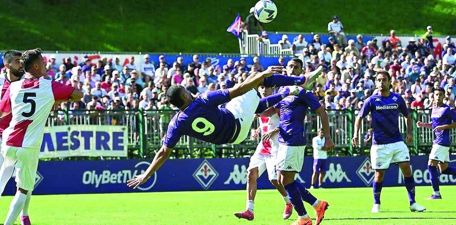Cabral vuole fare il bis in viola «Ora un gol che vale, in rovesciata»