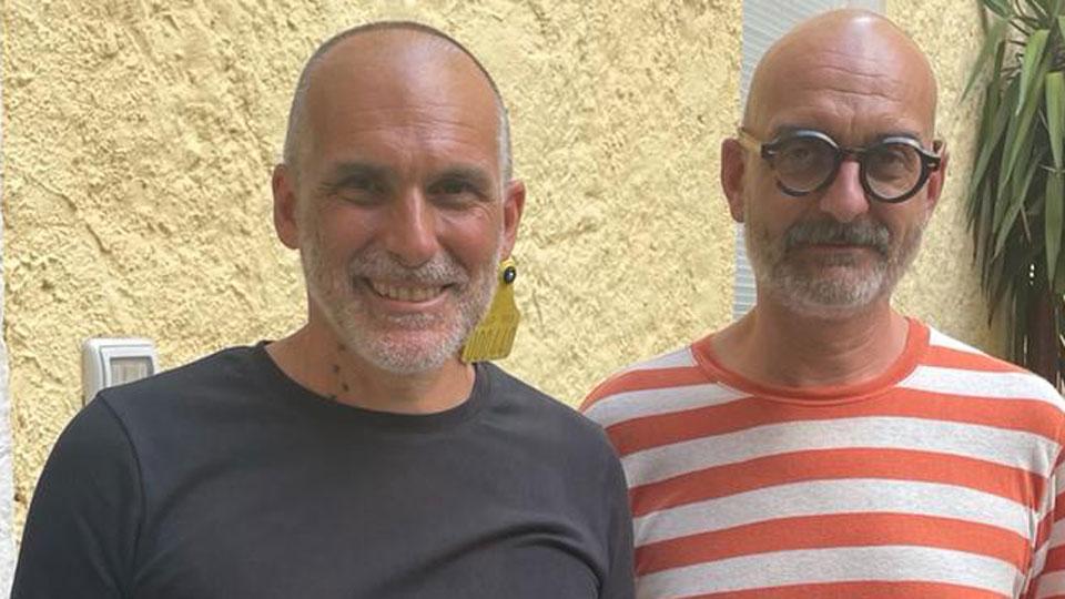 Alfredo Meschi con Luca Maccarone al ristorante “Sementis” a Pietrasanta