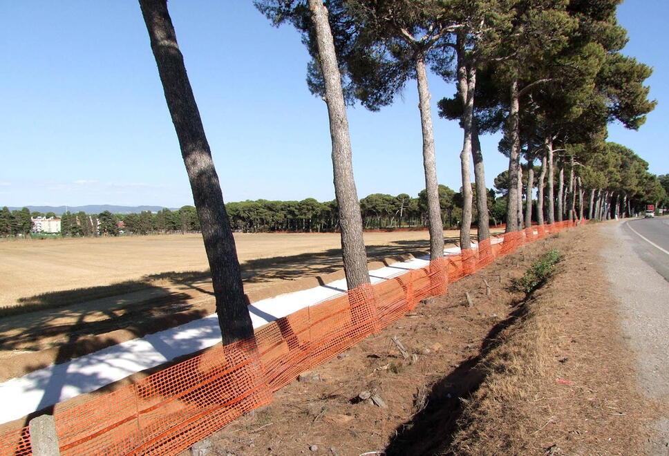 Baratti, prende forma la pista ciclabile: il tracciato del primo lotto è quasi realtà
