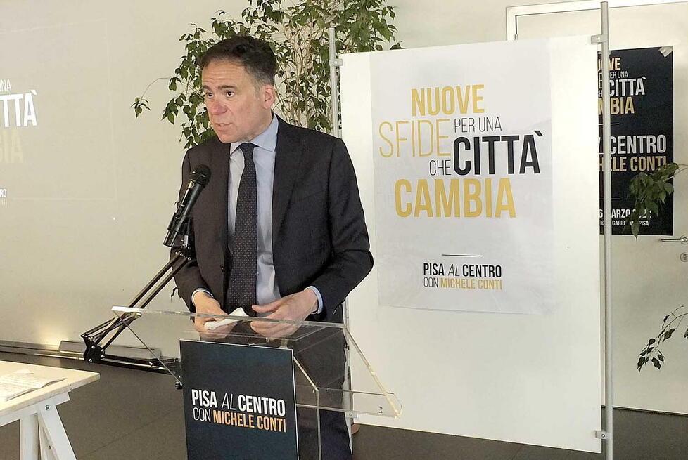 Nella foto Michele Conti, sindaco di Pisa: non sarà candidato alle politiche