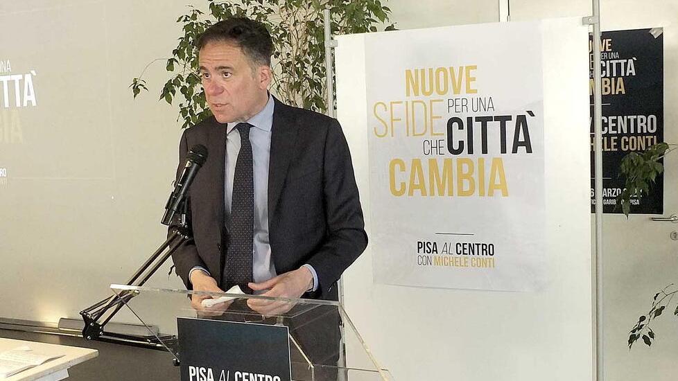 Nella foto Michele Conti, sindaco di Pisa: non sarà candidato alle politiche