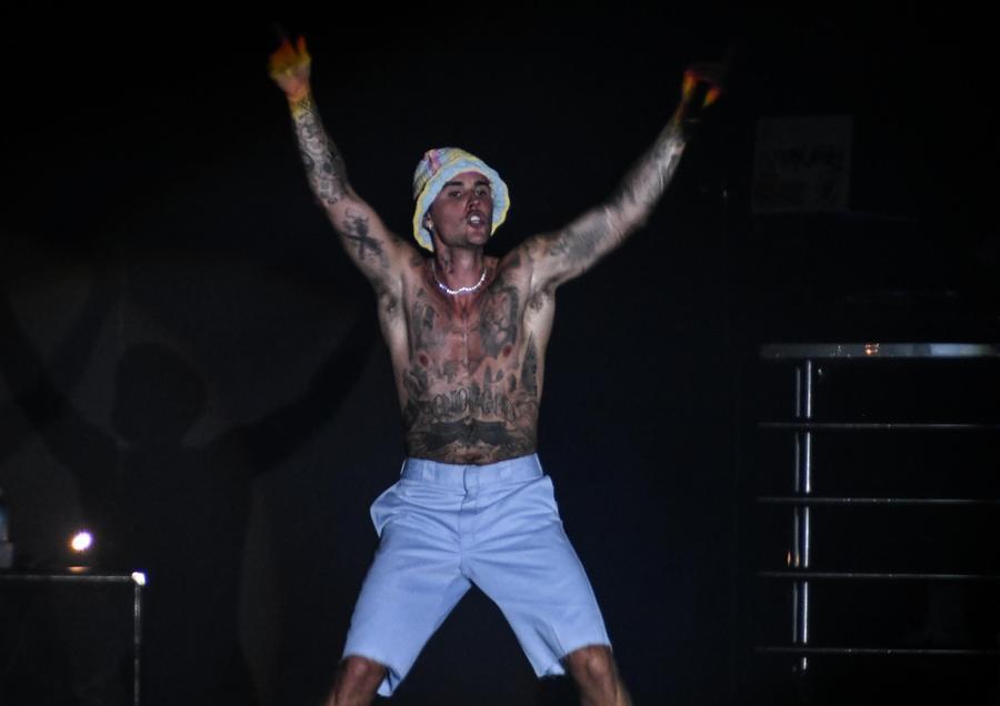 
	Justin Bieber sul palco del Lucca Summer Festival&nbsp;


