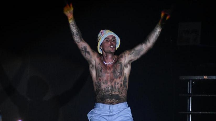 Justin Bieber sul palco del Lucca Summer Festival 