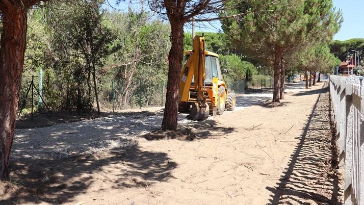 Dalla nuova Ciclilandia un percorso pedonale che porta al parcheggio
