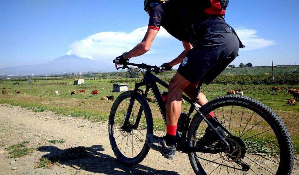 In moto dà un calcio alla ruota della bici; ciclista cade e si frattura una clavicola 
