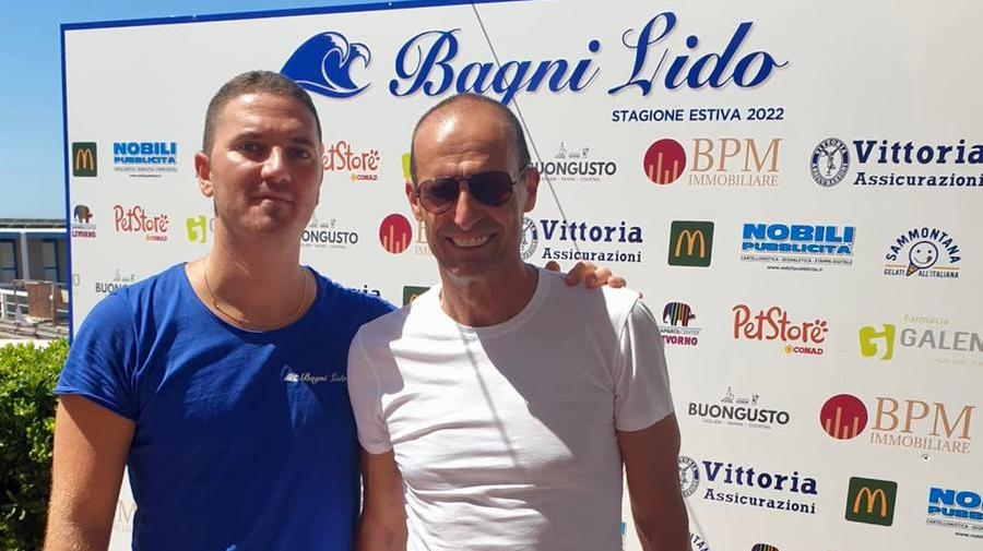Mister Massimiliano Allegri ai Bagni Lido