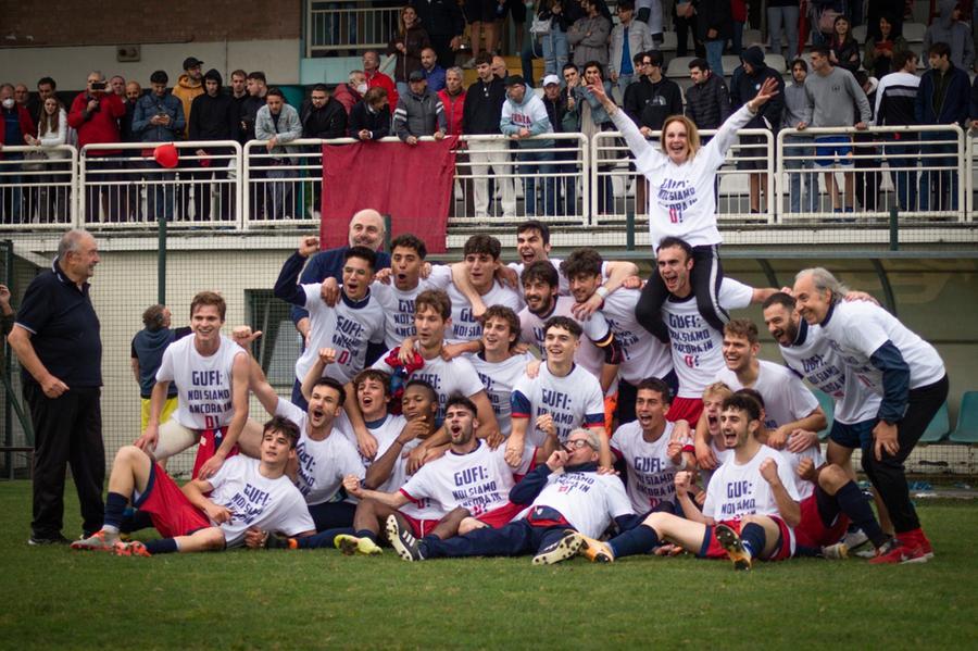 
	La festa della Bagnolese per la salvezza conquistata al Fratelli Campari nella finale playout con il Sasso Marconi

